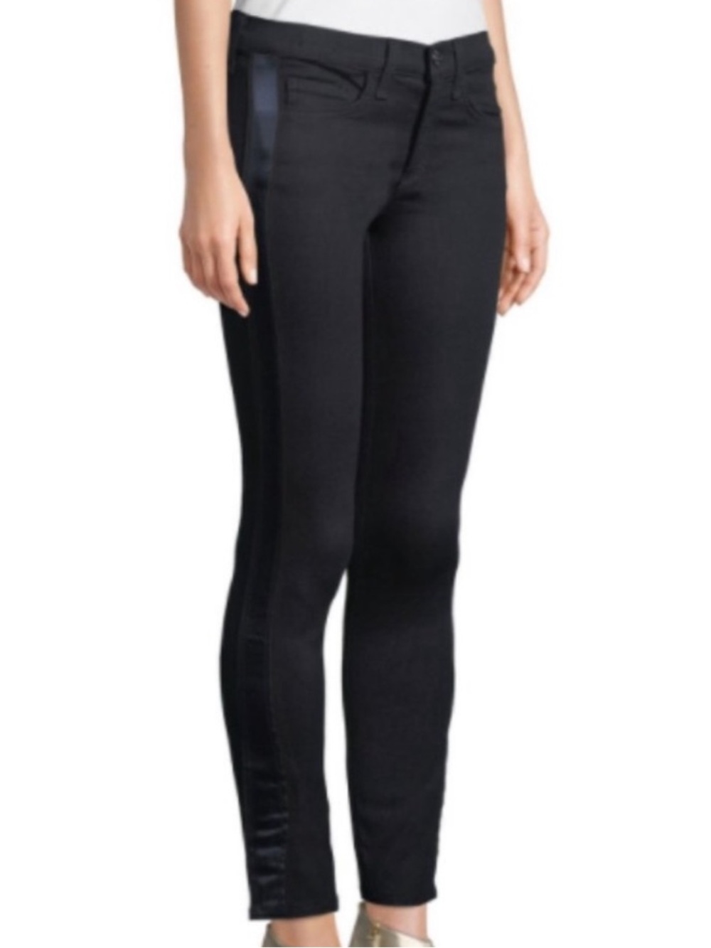 Veronica Beard Brooke Skinny Jeans Tuxedo Stripe